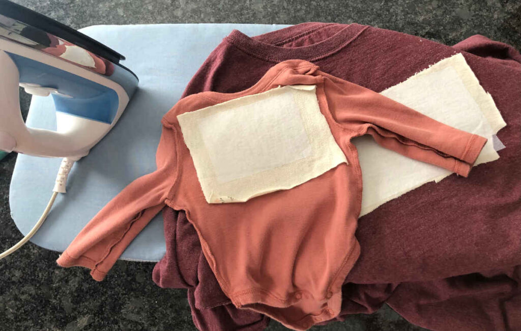 reverse applique hearts materials