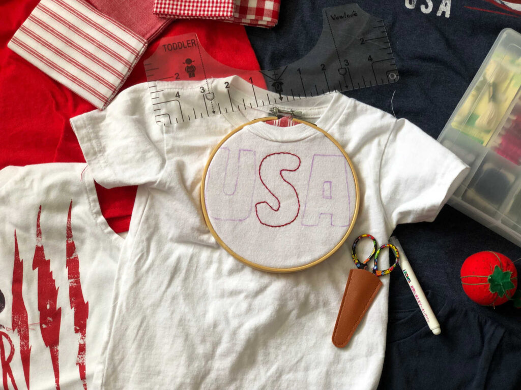 USA reverse applique process